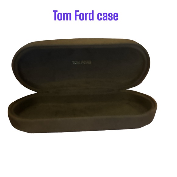 Tom Ford Medium Dark Brown Sunglass Sunnies Case Only Like New Gold Logo - Picture 3 of 17